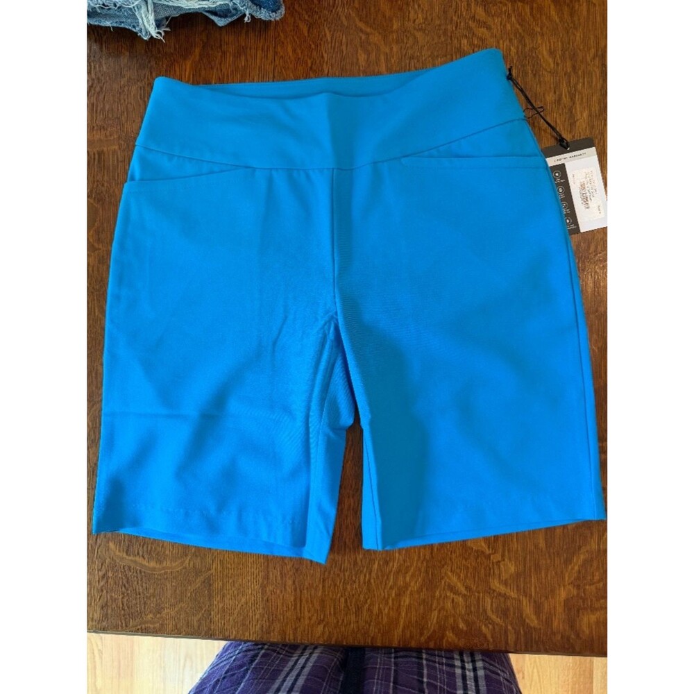 NWT Tail Activewear Braxton 18" Golf Shorts Blue Size 4 UPF Stretch